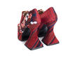 Original Floral rouge/Rayures/Pois Talon plateforme baroque: Back