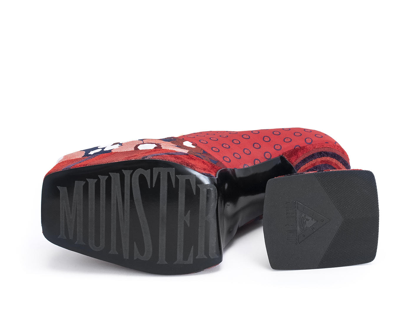 Original Floral rouge/Rayures/Pois Talon plateforme baroque: Sole
