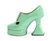 Original Green Baroque Platform Heels: Profile inside