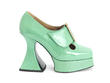 Original Green Baroque Platform Heels: Profile outside