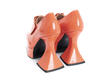 Original Orange Baroque Platform Heels: Back