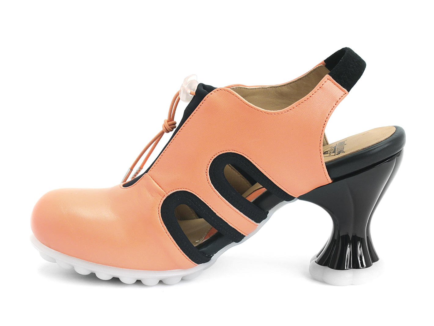 Orion Orange Bride arrière à talon sportive: Profile inside