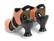 Orion Orange Sporty slingback heel: Back