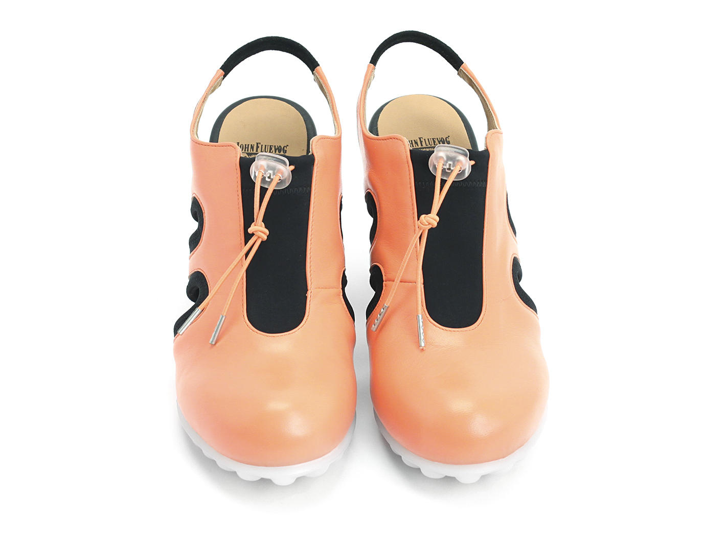 Orion Orange Sporty slingback heel: Front