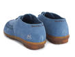 Oven Mitt Blue Handwoven lace-up shoe: Back
