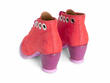 Pandora Red Ankle Boots with Eyelets: Back
