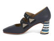 Pettitt Navy Geometric mary jane: Profile inside