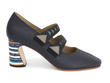 Pettitt Navy Geometric mary jane: Profile outside