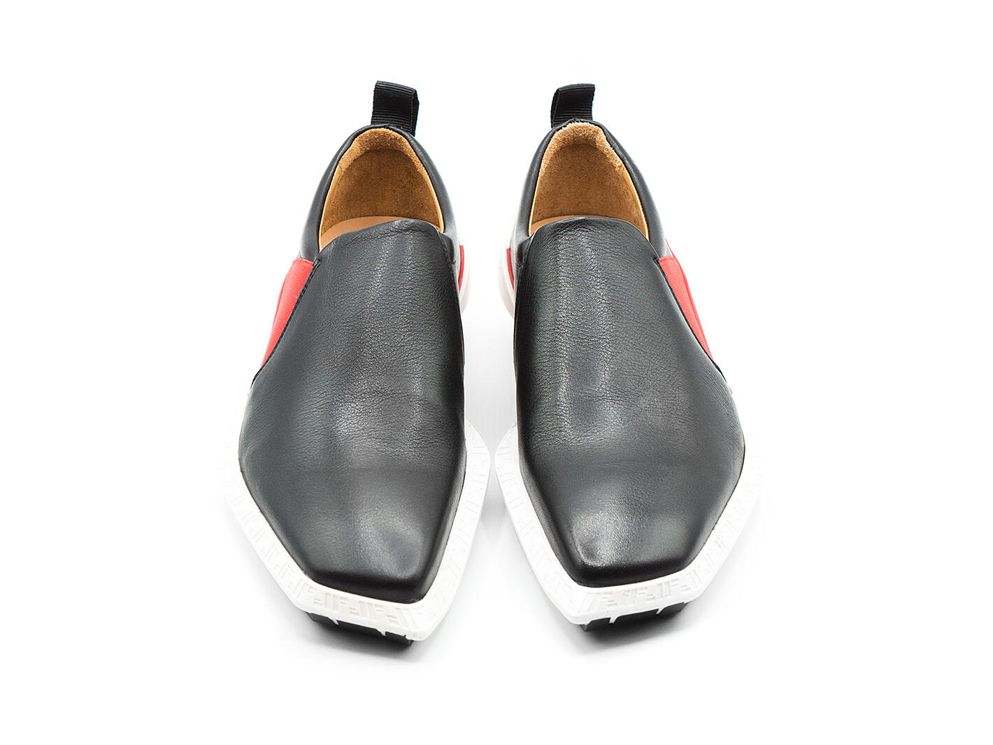 Plurality Black Slip-on sneaker: Front