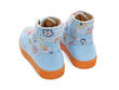 Prado Blue Floral High-Top Sneakers: Front