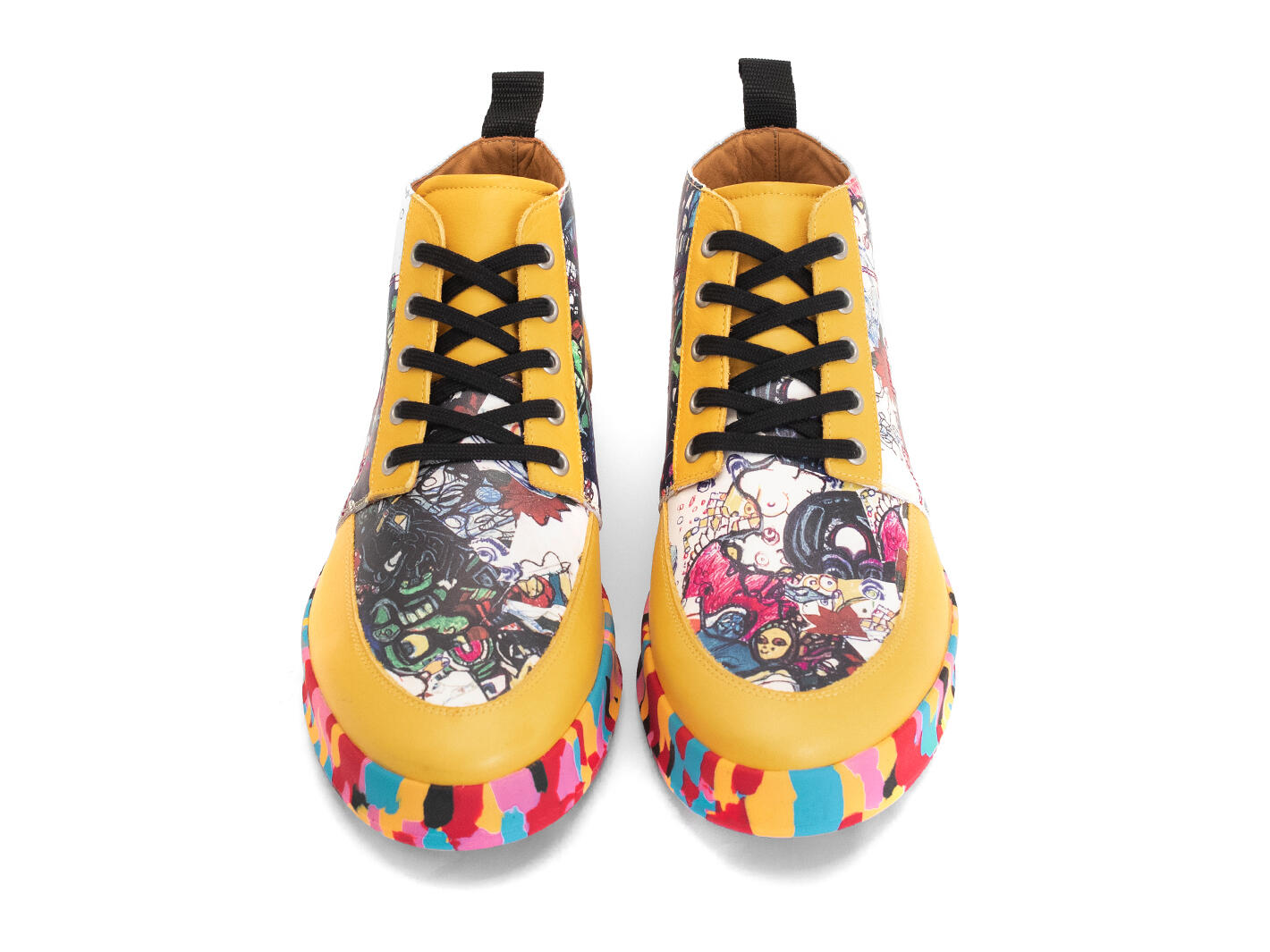 Prefect George Clinton Contrast lace-up sneaker: Front