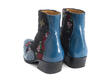 Presley: Men’s JF Floral/Navy Ankle boot with stitching: Back