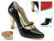 Pump Noir avec Talon Or
