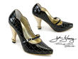 Pump Noir avec Talon Or