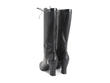 Purity Black Tall Lace-Up Dress Boot: Back