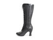 Purity Black Tall Lace-Up Dress Boot: Profile inside