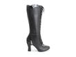 Purity Black Tall Lace-Up Dress Boot: Profile outside