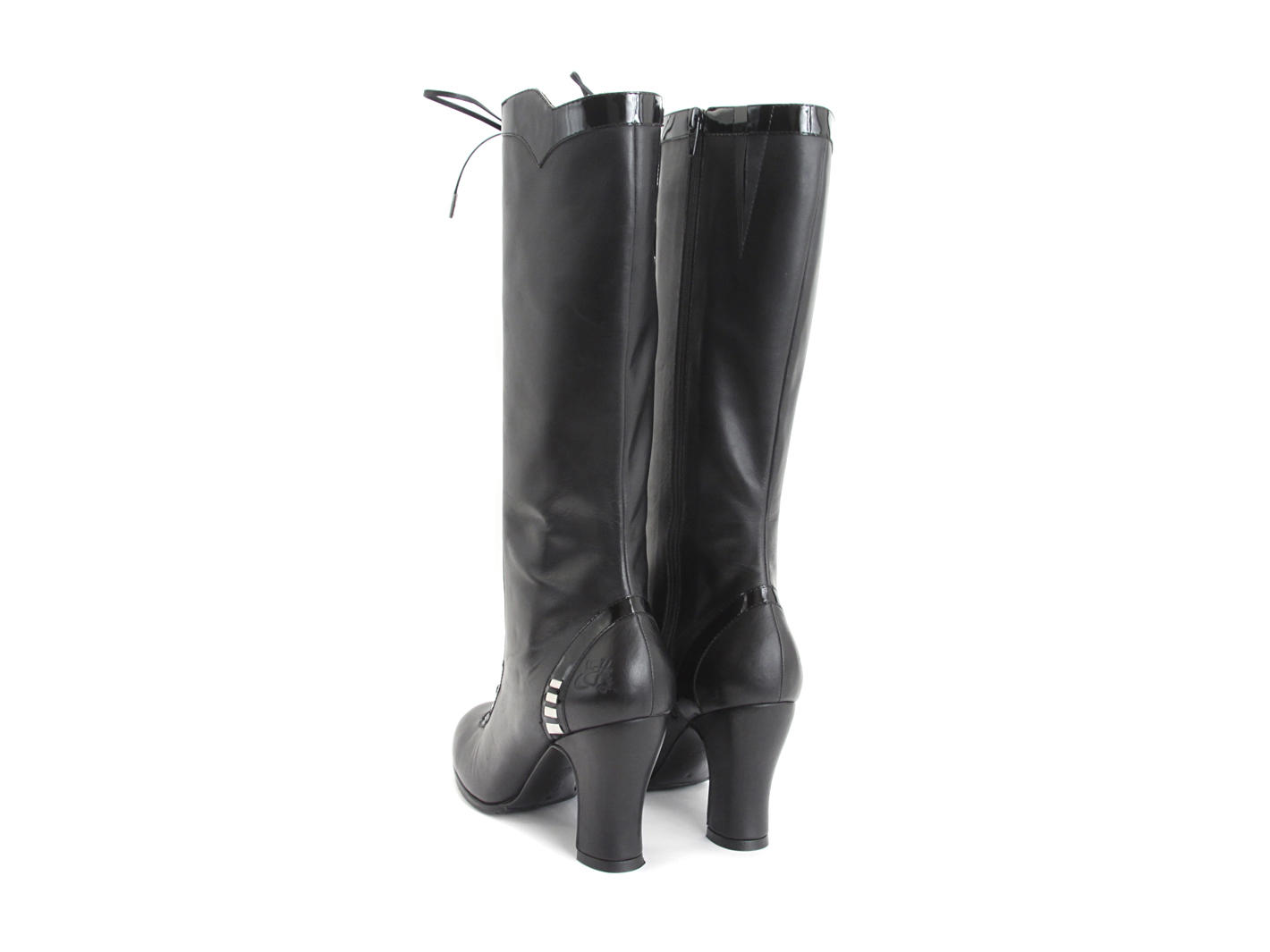 Purity Noir Tall Lace-Up Dress Boot: Back