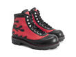 Pyro Black/Red Boot with flames: Quarter view