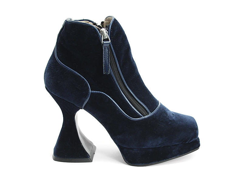 Ramona (Végétalien) Velours bleu