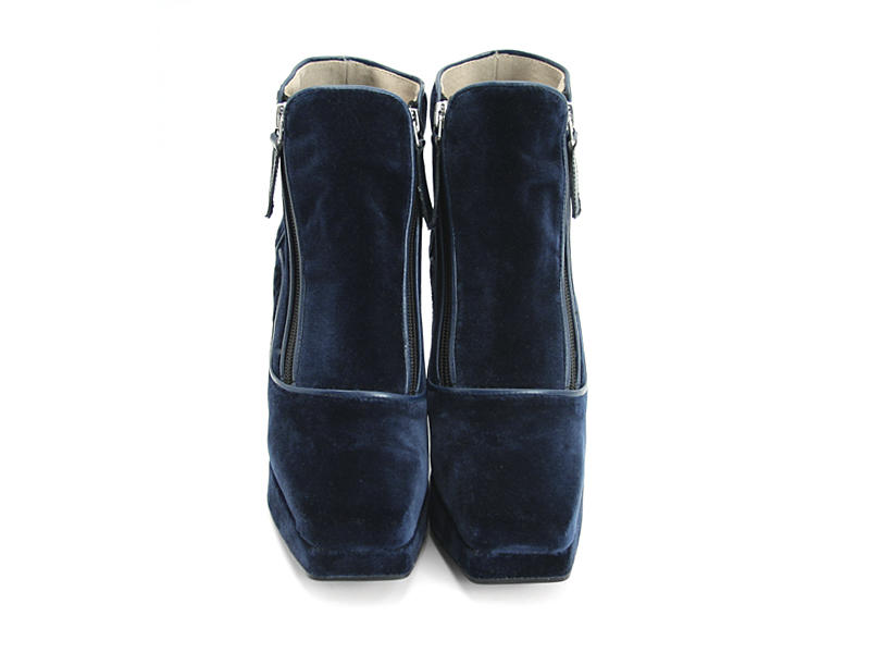 Ramona (Végétalien) Velours bleu