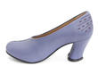Ravishing Blue Leather and patent pump: Profile inside