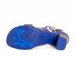 Renée Blue Open-Toe Sandals: Sole