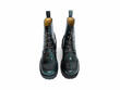 Revna Green Lace-Up Platform Boots: Front
