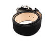 Rohesia Black Leather Waist belt with rose