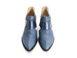 Room 502 Navy Open-sided bumped toe heel: Front