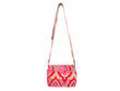 Rosalita Pink Tapestry Sac à main en cuir avec boucle