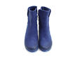 Rosy Bleu Bottillon en cuir au bout poli