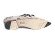 Sandi Grey Floral Flat loafer with 3-straps: Sole
