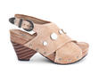 Sarah Natural Slingback sandal: Profile outside