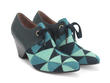 Scheme Blue Angular Suede Bootie: Quarter view