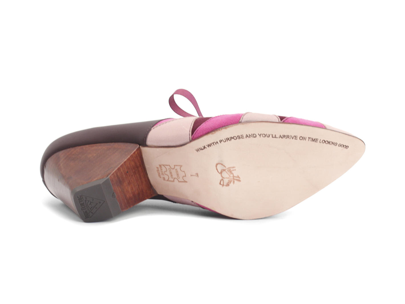 Scheme Pink Angular Suede Bootie: Sole