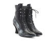 Seraphina Blue Snake Elegant Heeled Lace-Up Boot: Quarter view