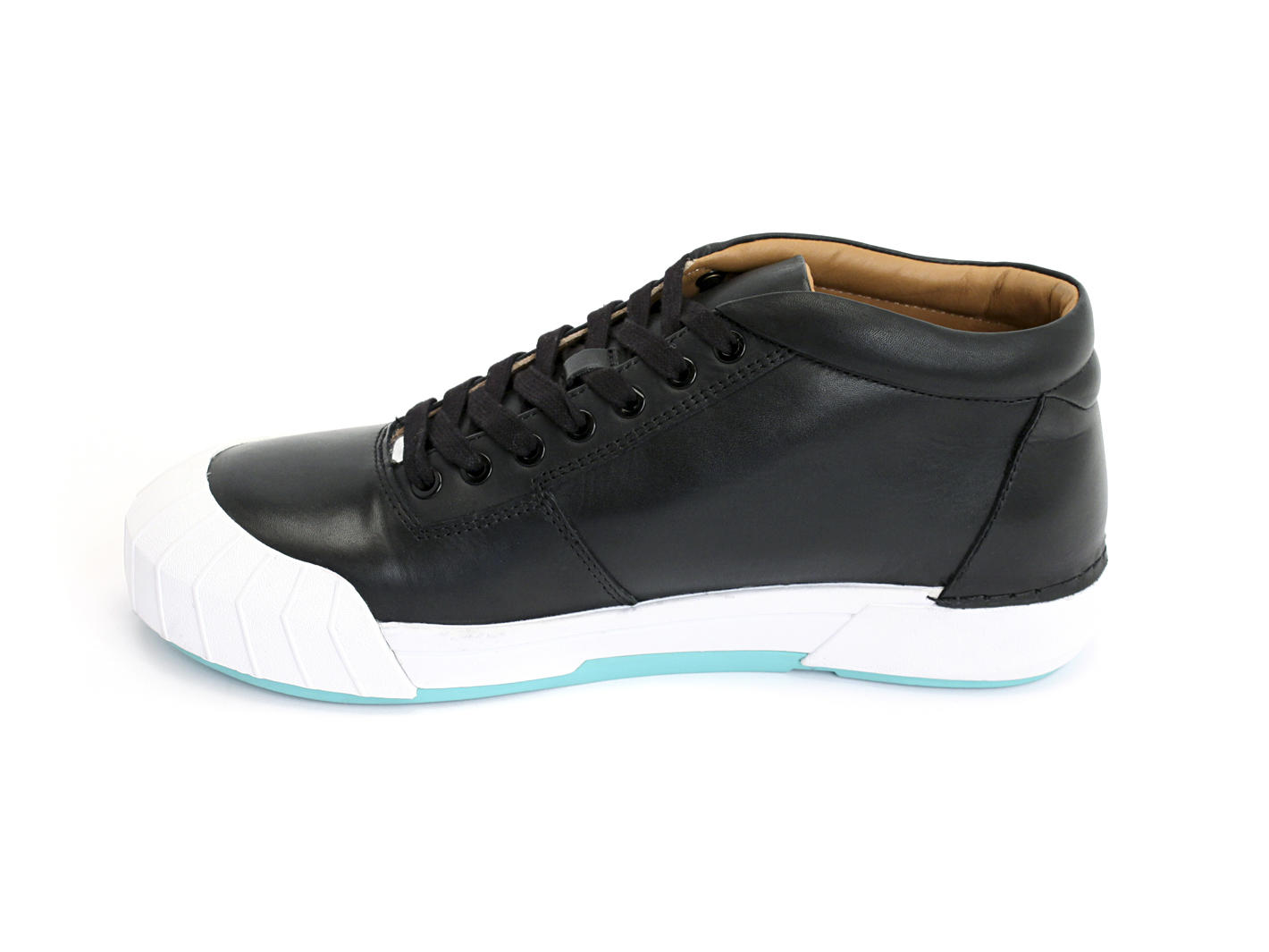 Shackleton Noir & blanc Bottillon sport chukka: Profile inside
