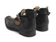 Sinead Black Skull-buckled flat shoe: Back