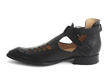 Sinead Black Skull-buckled flat shoe: Profile inside