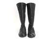 Sky Runner Noir Botte plissée au genou: Front