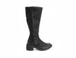 Slouch Noir Botte haute en cuir: Profile outside
