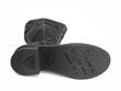 Slouch Noir Botte haute en cuir: Sole