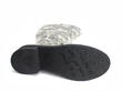 Slouch Vert menthe floral Botte haute en cuir: Sole