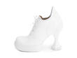 Sova Sundae White Heeled platform lace-up: Profile inside