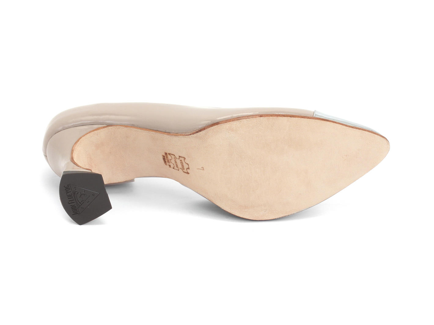Steinem Pale Mauve & Silver Metallic Toecap D'Orsay Pump: Sole