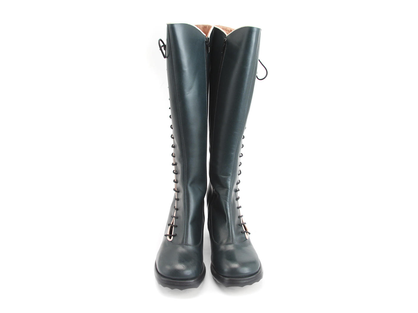 Sugar Marine Knee-High Lace-up Boot: Front