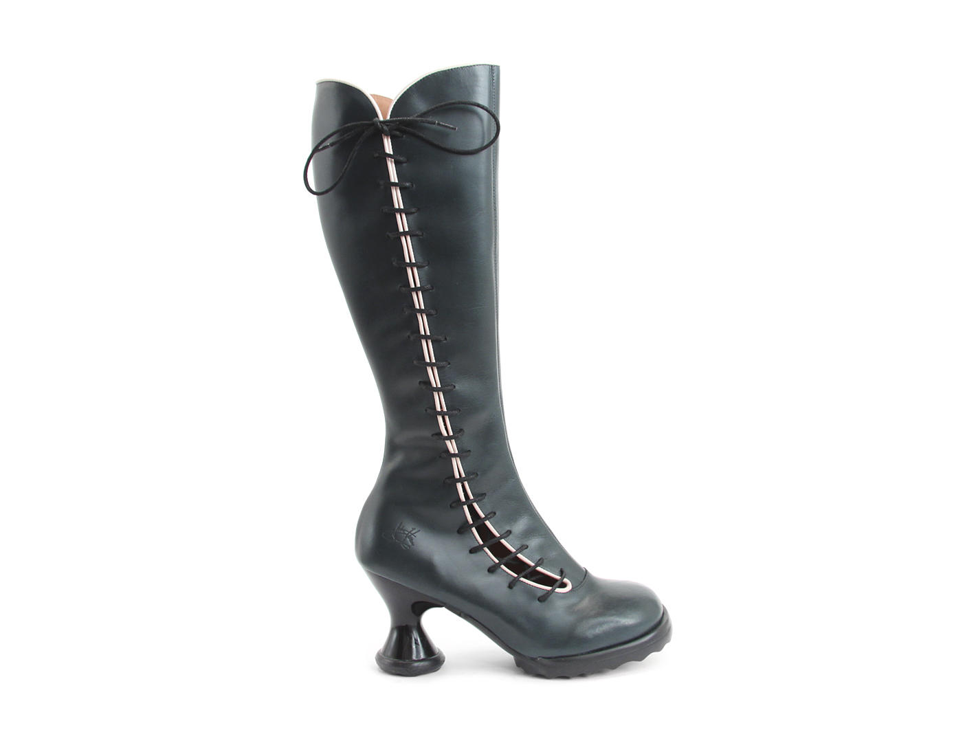 Sugar Marine Knee-High Lace-up Boot: Profile outside