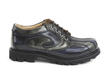 Supervog: Women’s Blue, Grey & Black Classic Lace-up Derby: Profile outside