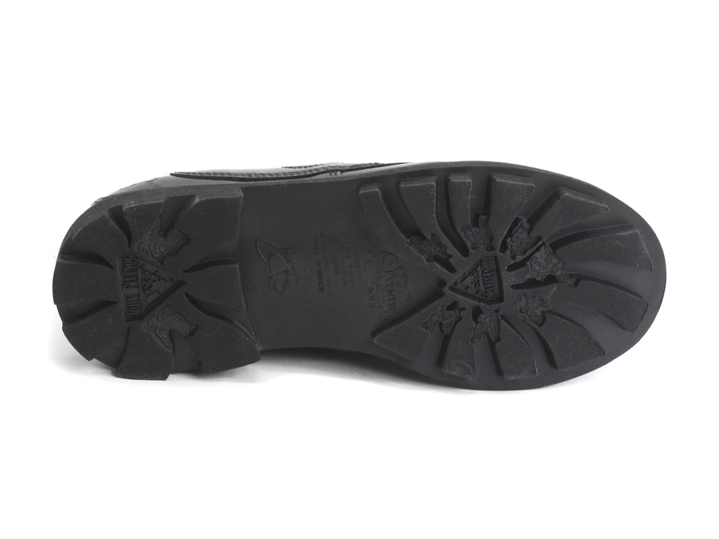 Supervog: Women’s Blue, Grey & Black Classic Lace-up Derby: Sole